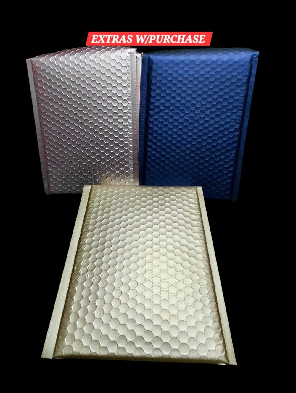 15ct. Matte Metallic Bubble Mailers Variety Set - 6.5x10 and 6x10